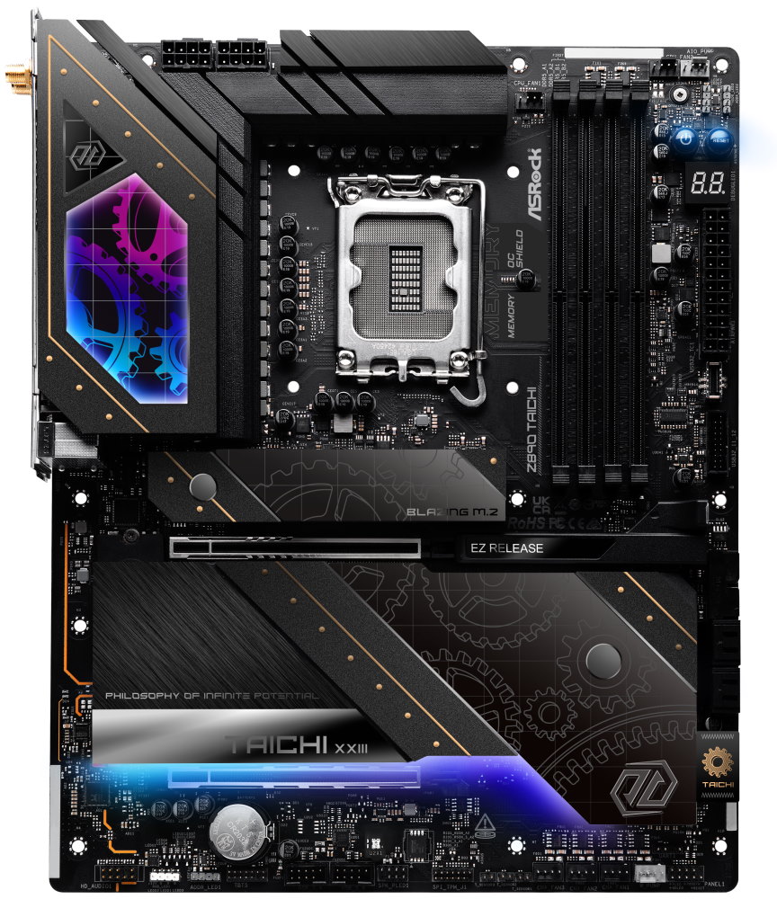 ASRock Z890 Taichi / Intel Z890 / LGA1851 / 4x DDR5 / 6x M.2 / 2x Thunderbolt 4 / WiFi / ATX